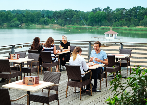 Seeterrasse des my Bernsteinsee Restaurants