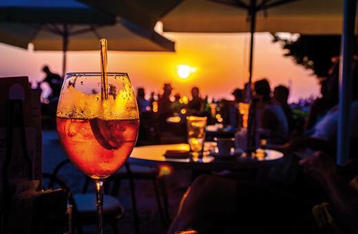 Cocktailabend auf der Seeterrasse