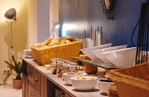Fruehstueck Morgens am Frühstücksbuffet